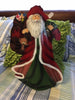 Vintage Metal Table Top Santa Holding a Bag of Toys and a Bell 15 Inches Tall Holiday Christmas Decor {{ JAMsCraftCloset }}