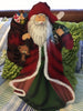 Vintage Metal Table Top Santa Holding a Bag of Toys and a Bell 15 Inches Tall Holiday Christmas Decor {{ JAMsCraftCloset }}