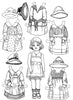 FREE Coloring Pages Paper Doll Patterns Style 22
