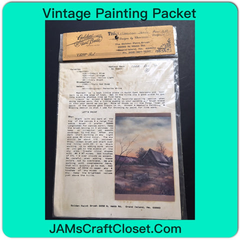 Vintage DIY Painting Packet #26 Madison Barn JAMsCraftCloset