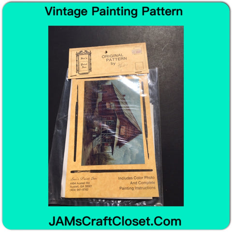 Vintage DIY Painting Packet #31 Red Brick Country Store JAMsCraftCloset