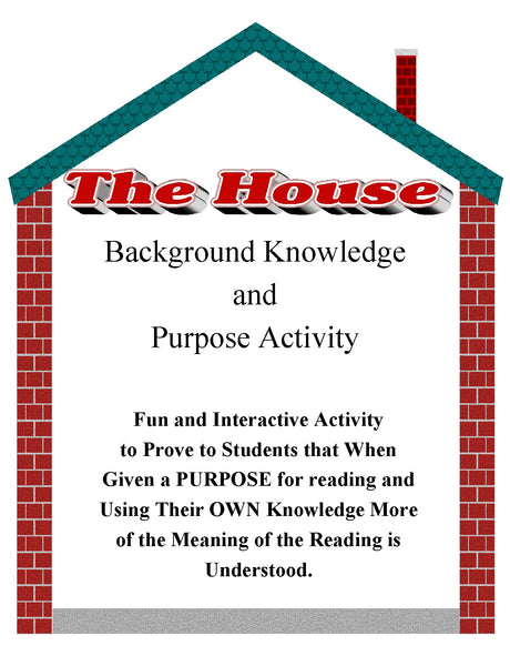Author's Purpose Background Knowledge Lesson THE HOUSE Fun Synthesizing Activity {{ JAMsCraftCloset }}