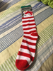 SOCKS Personalized Christmas Knee Socks ONE SIZE 5-9 Holiday Ware Gift Idea Unique {{ JAMsCraftCloset }}