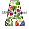 ALPHABET SET Digital Graphic Design Typography Clipart SVG-PNG Sublimation BERRIES Design Download Crafters Delight {{ JAMsCraftCloset }}