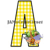 ALPHABET SET Digital Graphic Design Typography Clipart SVG-PNG Sublimation ZOO ANIMALS 2 YELLOW CHECKERED Design Download Crafters Delight {{ JAMsCraftCloset }}