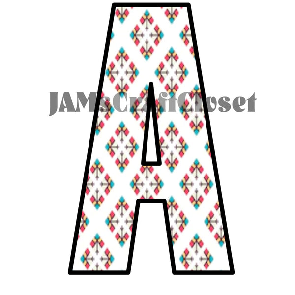 ALPHABET SET Digital Graphic Design Typography Clipart SVG-PNG Sublimation RED BLUE DIAMONDS Design Download Crafters Delight {{ JAMsCraftCloset }}