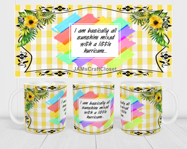 MUG Full Wrap Digital Graphic Design Download ALL SUNSHINE SVG-PNG-JPEG Sublimation Crafters Delight {{ JAMsCraftCloset }}