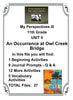 My Perspectives English III 11th Grade UNIT 6 AN OCCURRENCE AT OWL CREEK BRIDGE Teacher Resource Lesson Supplemental Activities {{ JAMsCraftCloset }}