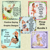 BUNDLE PINUP GIRLS 3 Graphic Design Downloads SVG PNG JPEG Files Crafters Delight {{ JAMsCraftCloset }}