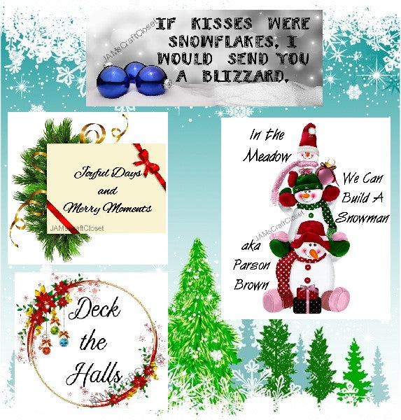 BUNDLE CHRISTMAS AND WINTER 3 Graphic Design Downloads SVG PNG JPEG Files Sublimation Design Crafters Delight {{ JAMsCraftCloset }}