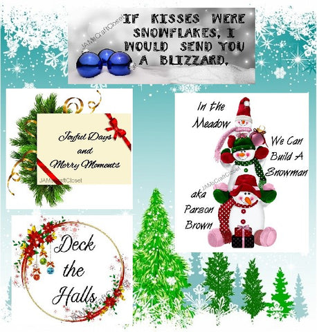 BUNDLE CHRISTMAS AND WINTER 3 Graphic Design Downloads SVG PNG JPEG Files Sublimation Design Crafters Delight {{ JAMsCraftCloset }}