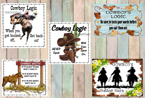 BUNDLE COWBOYS AND COWGIRLS 2 Graphic Design Downloads SVG PNG JPEG Files Sublimation Design Crafters Delight {{ JAMsCraftCloset }}