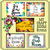 BUNDLE MY CRAFT ROOM SIGNS Digital Graphic Design Crafters Wall Art Downloads SVG PNG JPEG Files Sublimation Design Crafters Delight {{ JAMsCraftCloset }}
