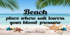 License Vanity Plate Front Plate Clever Funny Custom Plate Car Tag BEACH WHERE SALT LOWERS YOUR BP Sublimation on Metal Gift Idea {{ JAMsCraftCloset }}