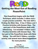 Getting the Most Out of Reading Lesson PowerPoint PQ3R Main Idea Inference Note Taking {{ JAMsCraftCloset }}