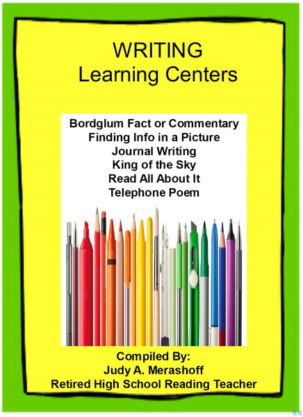 Writing Learning Centers Teacher Supplemental Resources Fun and Engaging {{ JAMsCraftCloset }}