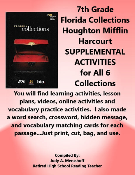 Florida Collections 7th Grade from HMH Houghton Mifflin Harcourt 7th Grade Textbook {{ JAMsCraftCloset }}