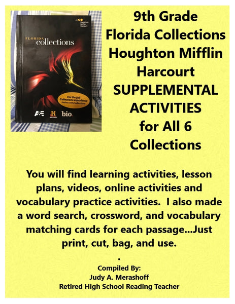Florida Collections 9th Grade from HMH Houghton Mifflin Harcourt 9th Grade Textbook {{ JAMsCraftCloset }}