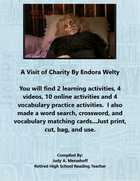 A Visit of Charity by Endora Welty Teacher Supplemental Resources {{ JAMsCraftCloset }}