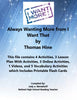 Always Wanting More from I Want That 7th Grade Florida Collection 5 Supplemental Activities {{ JAMsCraftCloset }}