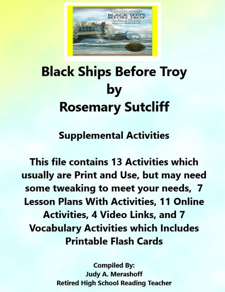 Florida Collections 6th Grade Collection 6 from Black Ships Before Troy Supplemental Activities {{ JAMsCraftCloset }}