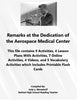 Florida Collection 4 Remarks Dedication of the Aerospace Health Center 7th Grade {{ JAMsCraftCloset }}