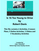 Florida Collection 8th Grade Collection 4 Is 16 Too Young to Drive by Robert Davis Extra Activities {{ JAMsCraftCloset }}