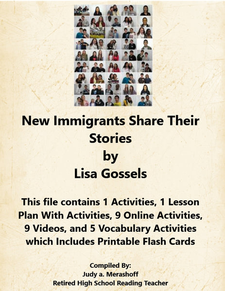 Florida Collections 8th Grade Collection 1 New Immigrants Share Their Stories Extra Activities {{ JAMsCraftCloset }}