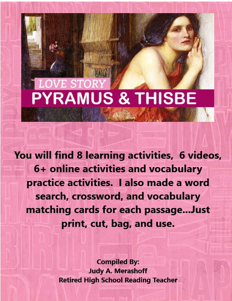 Pyramus and Thisbe from the Metamorphoses from HMH 9th Grade Text Collection 4 {{ JAMsCraftCloset }}