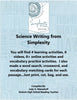 Science Writing from Simplexity from HMH 10th Grade Textbook Collection 3 {{ JAMsCraftCloset }}