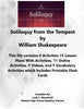 Sililoquy from the Tempest William Shakespeare 7th Grade Florida Collections 3 Extra Activities {{ JAMsCraftCloset }}