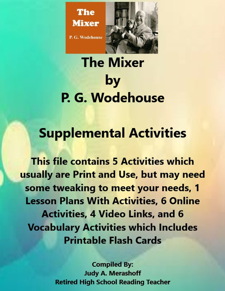 Florida Collections 6th Grade Collection 2 The Mixer Supplemental Activities {{ JAMsCraftCloset }}