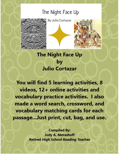 The Night Face Up from HMH 10th Grade Collection 4 Supplemental Resources {{ JAMsCraftCloset }}