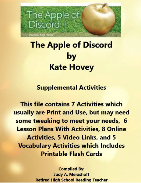 Florida Collections 6th Grade Collection 6 The Apple of Discord I Supplemental Activities {{ JAMsCraftCloset }}