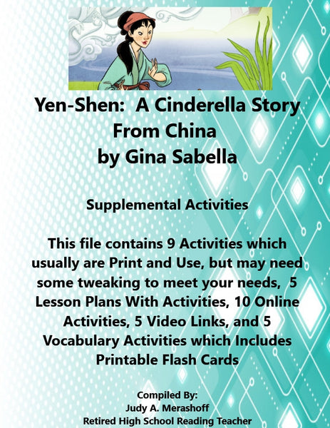 Florida Collections 6th Grade Collection 6 Yen Shen A Cinderella Story Supplemental Activities {{ JAMsCraftCloset }}