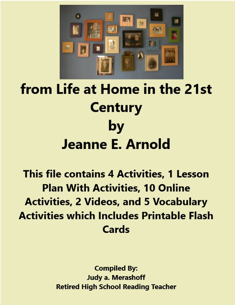 from Life at Home in the 21 Century 7th Grade Florida Collection 5 Supplemental Activities {{ JAMsCraftCloset }}