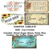 BUNDLE CANISTER LABELS 1 Digital Graphic Design Downloads PNG Kitchen Decor Files Decal Waterslide Sublimation Design Crafters Delight {{ JAMsCraftCloset }}