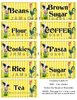 BUNDLE CANISTER LABELS 2 Digital Graphic Design Downloads PNG Files Country Kitchen Decor Decal Waterslide Sublimation Design Crafters Delight {{ JAMsCraftCloset }}