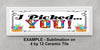 License Vanity Plate Front Plate Clever Funny Custom Plate Car Tag I PICKED YOU Sublimation on Metal Gift Idea {{ JAMsCraftCloset }}