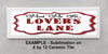 License Vanity Plate Front Plate Clever Funny Custom Plate Car Tag MEET ME AT LOVERS LANE Sublimation on Metal Gift Idea {{ JAMsCraftCloset }}