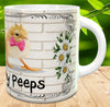 MUG Coffee Full Wrap Sublimation Digital Graphic Design Download CHILLIN WITH MY PEEPS SVG-PNG-JPEG Easter Crafters Delight {{ JAMsCraftCloset }}