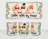 MUG Coffee Full Wrap Sublimation Digital Graphic Design Download CHILLIN WITH MY PEEPS SVG-PNG-JPEG Easter Crafters Delight {{ JAMsCraftCloset }}