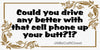 License Vanity Plate Front Plate Clever Funny Custom Plate Car Tag COULD YOU DRIVE ANY BETTER Sublimation on Metal Gift Idea {{ JAMsCraftCloset }}