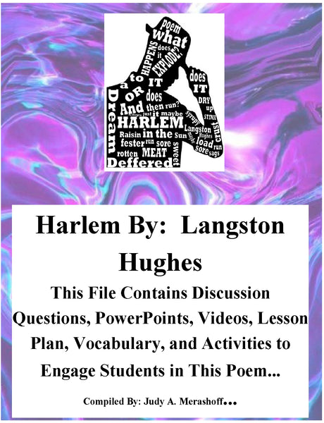 Harlem by Langston Hughes Teacher Supplemental Resources Fun Engaging {{ JAMsCraftCloset }}