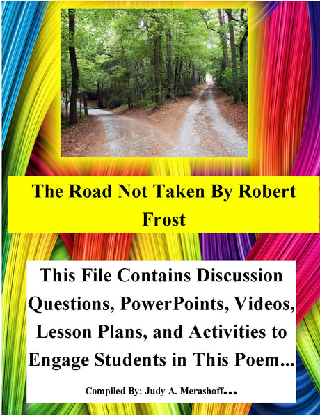 The Road Not Taken by Robert Frost Teacher Supplemental Resources Fun Engaging {{ JAMsCraftCloset }}
