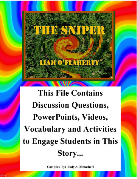 The Sniper by Liam O Flaherty Teacher Supplemental Resources Fun Engaging {{ JAMsCraftCloset }}