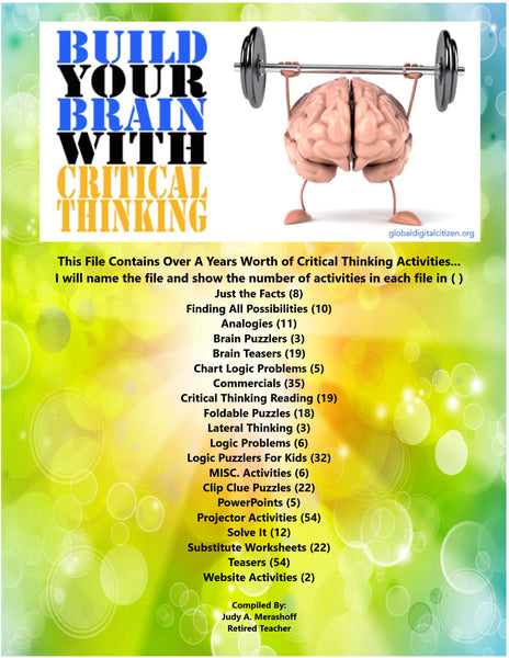 Critical Thinking Activities Teacher Supplemental Resources Fun Engaging {{ JAMsCraftCloset }}