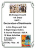 My Perspectives English III UNIT 3 LEADERS AND VISIONARIES 11th Grade BUNDLE 5 PASSAGES Teacher Resource Lesson Supplemental Activities {{ JAMsCraftCloset }}