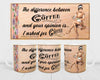 MUG Coffee Full Wrap Sublimation Digital Graphic Design Download DIFFERENCE BETWEEN COFFEE AND YOUR OPINION SVG-PNG Crafters Delight {{ JAMsCraftCloset }}
