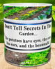 MUG Coffee Full Wrap Sublimation Digital Graphic Design Download DONT TELL SECRETS IN THE GARDEN SVG-PNG Crafters Delight {{ JAMsCraftCloset }}